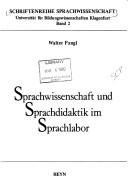 Cover for Sprachwissenschaft und Sprachdidaktik im Sprachlabor