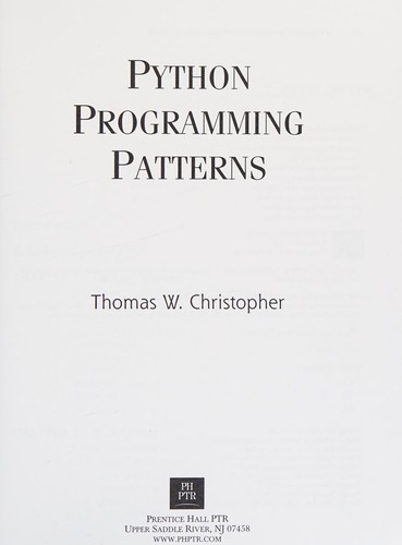 Cover for Python Programming Patterns