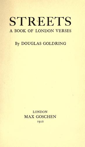 Cover for Streets
