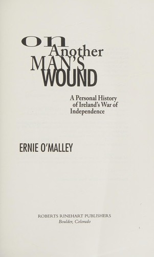 Cover for On another man's wound