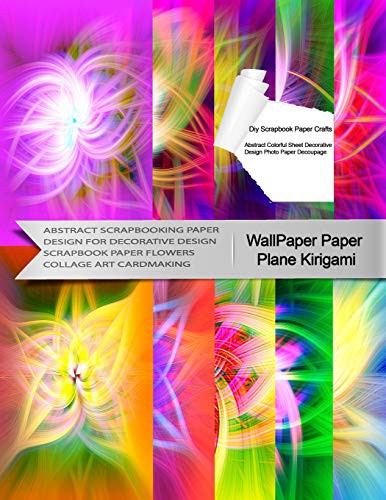 Cover for Wallpaper Paper Plane Kirigami Diy Scrapbook Paper Crafts Abstract Colorful Sheet Decorative Design Photo Paper Decoupage