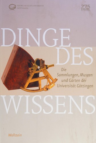 Cover for Dinge des Wissens
