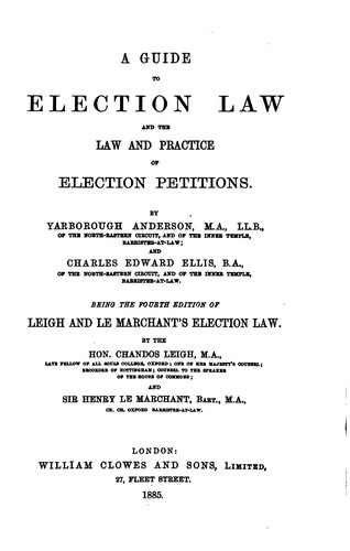 Cover for A Guide to Election Law and the Law and Practice of Election Petitions