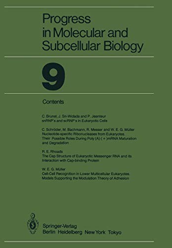 Cover for Progress in Molecular and Subcellular Biology