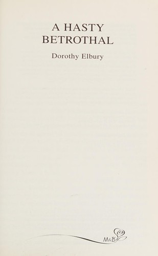 Cover for Hasty Betrothal