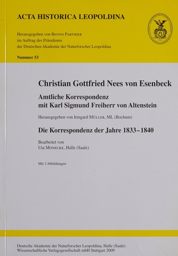 Cover for Christian Gottfried Nees von Esenbeck