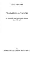 Cover for Traumbuch Artemidori