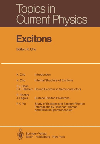 Cover for Excitons