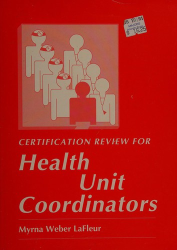 Cover for Certification review for health unit coordinators