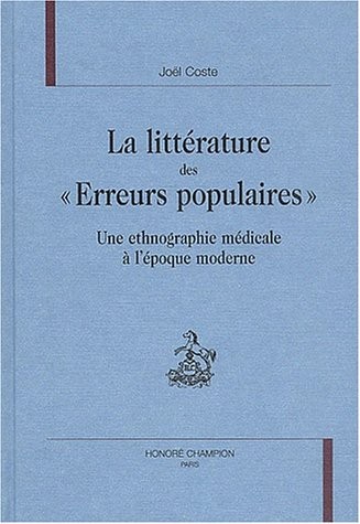 Cover for La littérature des "erreurs populaires"