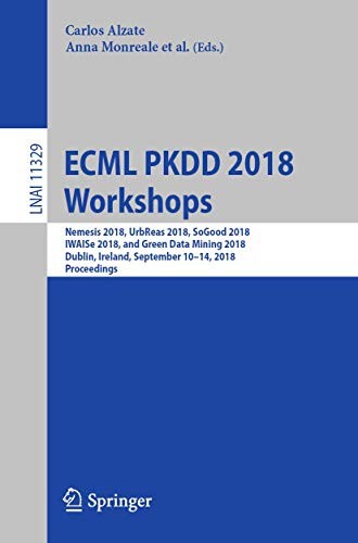 Cover for ECML PKDD 2018 Workshops