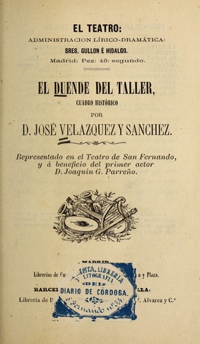 Cover for El duende del taller