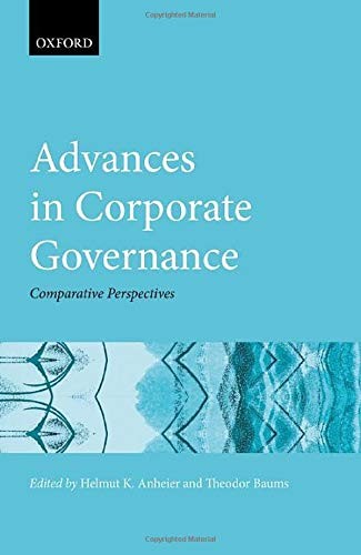 Cover for Advances in Corporate Governance
