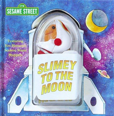 Cover for Slimey to the Moon Book & Finger Puppet