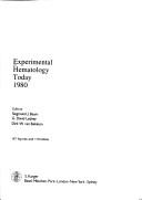 Cover for Experimental Hematology Today, 1980