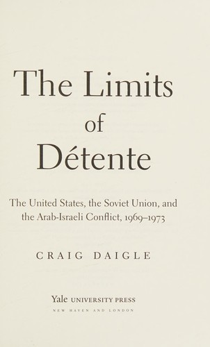 Cover for The limits of détente