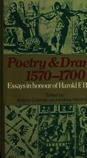 Cover for Poetry and drama, 1570-1700