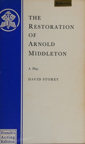 Cover for The restoration of Arnold Middleton