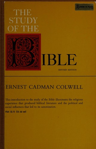 Cover for The study of the Bible