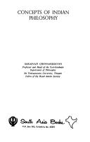 Cover for Concepts of Indian philosophy