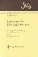 Cover for Resonances in Few-Body Systems