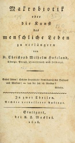 Cover for Makrobiotik