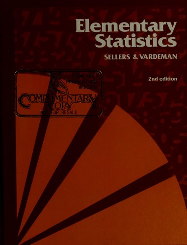 Cover for Elementary statistics