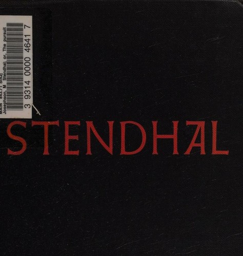 Cover for Stendahl or the Pursuit of Happiness