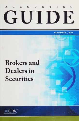Cover for Brokers and dealers in securities