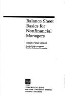 Cover for Balance sheet basics for nonfinancialmanagers.