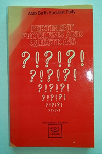 Cover for Pertinent problems and questions