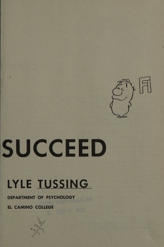 Cover for Study and succeed.