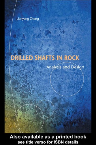 Cover for Drilled shafts in rock