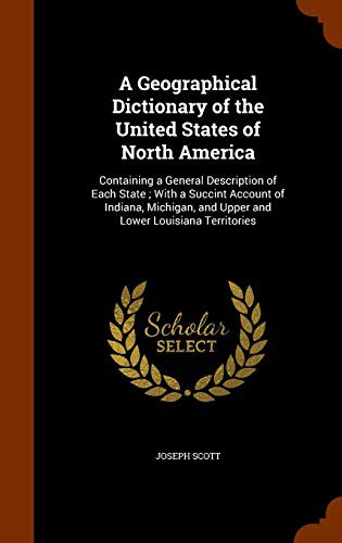 Cover for A Geographical Dictionary of the United States of North America