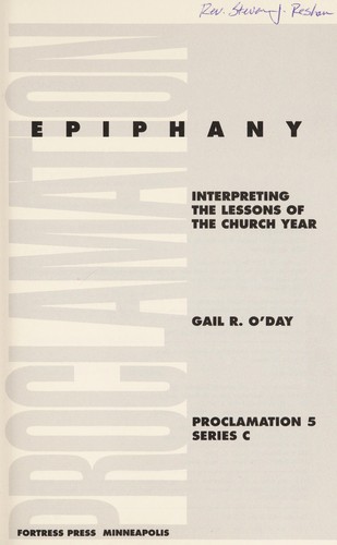 Cover for Epiphany
