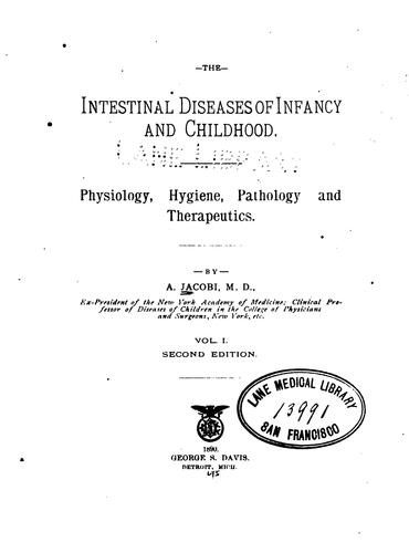 Cover for The Intestinal diseases of infancy and childhood v.2