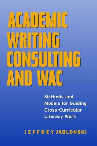 Cover for Academic writing consulting and WAC