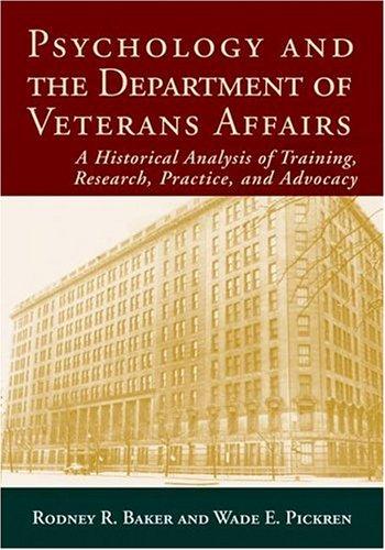 Cover for Psychology And the Department of Veterans Affairs