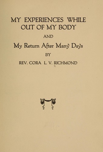 Cover for My Experiences While Out of My Body