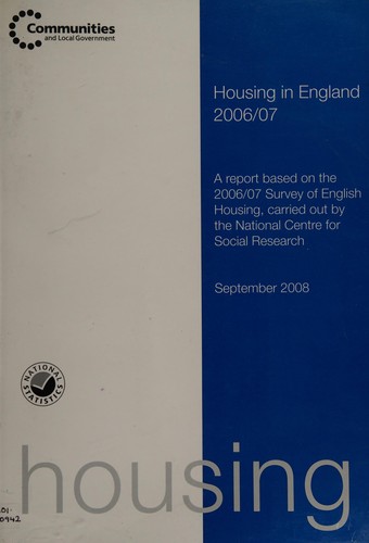 Cover for Housing in England 2006/07
