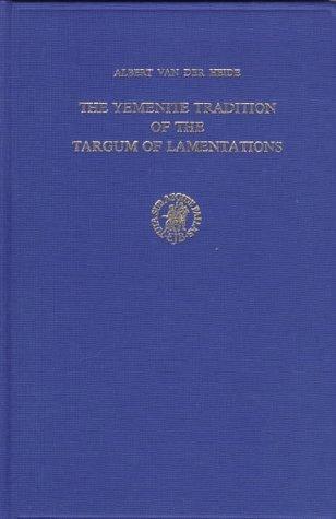 Cover for The Yemenite Tradition of the Targum of Lamentations