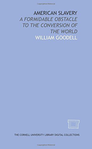 Cover for American slavery