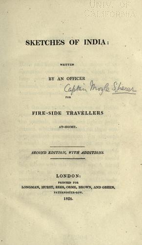 Cover for Sketches of India
