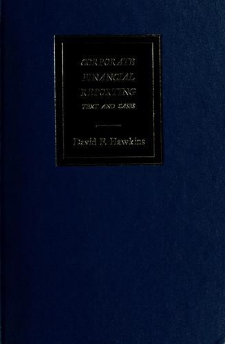 Cover for Corporate financial reporting