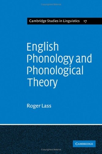 Cover for English phonology and phonological theory