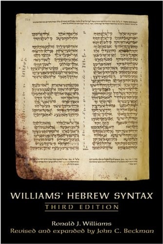 Cover for Williams' Hebrew syntax
