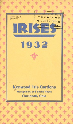 Cover for Irises, 1932