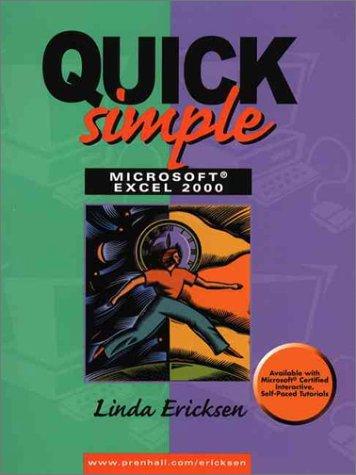 Cover for Quick simple Microsoft Excel 2000