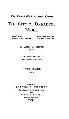 Cover for The poetical works of James Thomson