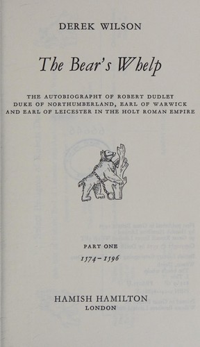Cover for The bear's whelp